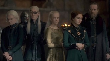 Aegon and Alicent and the Greens in House of the Dragon