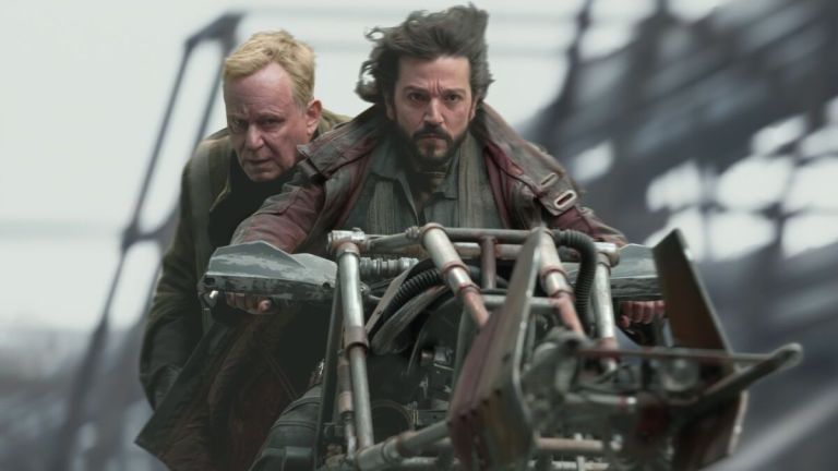 Diego Luna and Stellan Skarsgard in Andor