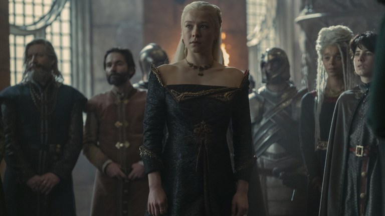 Rhaenyra Targaryen (Emma D'Arcy) at court on House of the Dragon