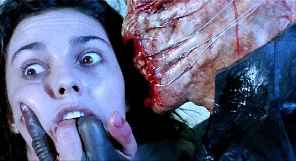 Kirsty and Cenobite in Hellraiser
