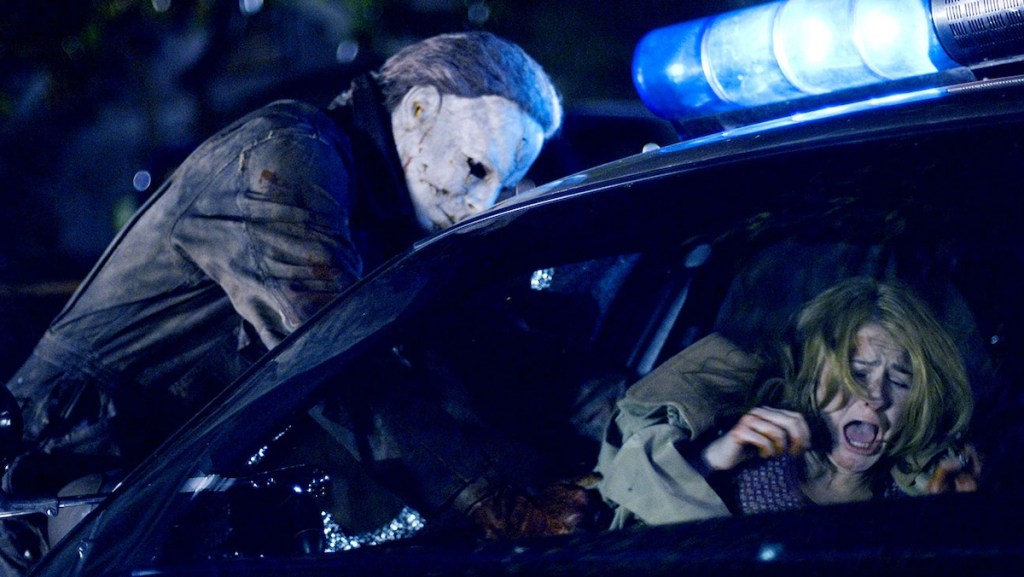Michael Myers and Laurie in Halloween (2007)