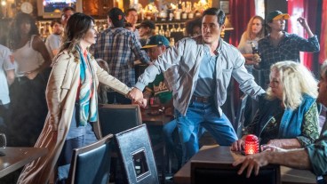 QUANTUM LEAP -- "What a Disaster" Episode 106 -- Pictured: (l-r) Jewel Staite as Naomi, Raymond Lee as Dr. Ben Song