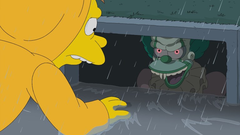 THE SIMPSONS: When an evil, shape shifting, unfunny clown starts eating the children of Kingfield, Young Homer and his friends must band together to destroy it, or die trying in the all-new "Not It" episode of THE SIMPSONS airing Sunday, October 23 (8:00-8:31 PM ET/PT) on FOX. THE SIMPSONS