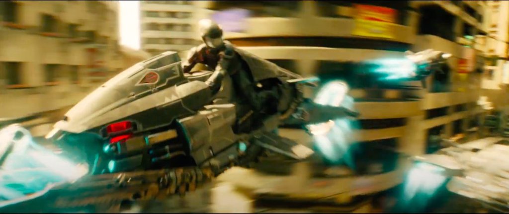 the Intergang hoverbikes in DC's Black Adam