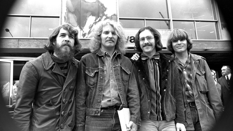 Creedence Clearwater Revival CCR 1970 Doug Clifford Tom Fogerty Stu Cook John Fogerty in London, England