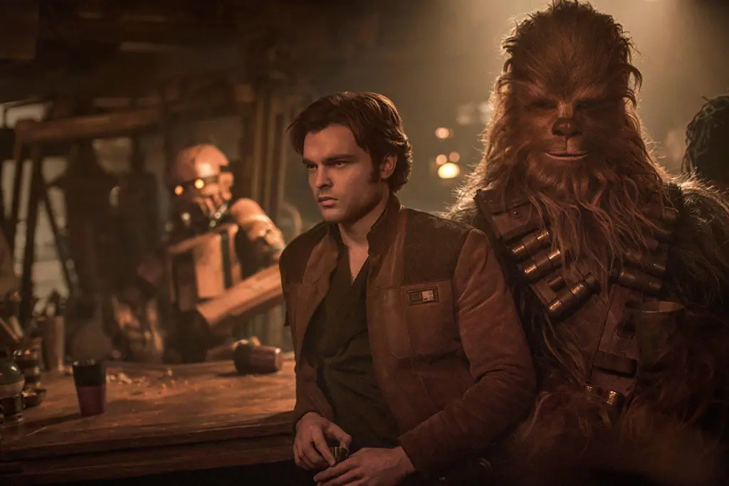 Han Solo and Chewbacca in Solo: A Star Wars Story