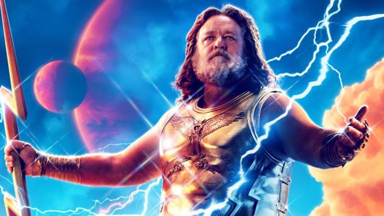 Russell Crowe as Zeus in Thor: Love and Thunder