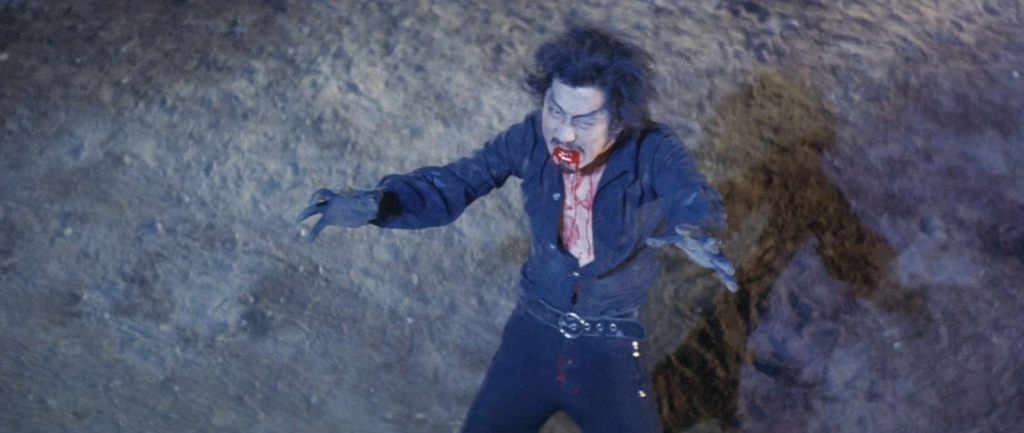 Sonny Chiba as a werewolf in Wolf Guy (Enraged Lycanthrope)