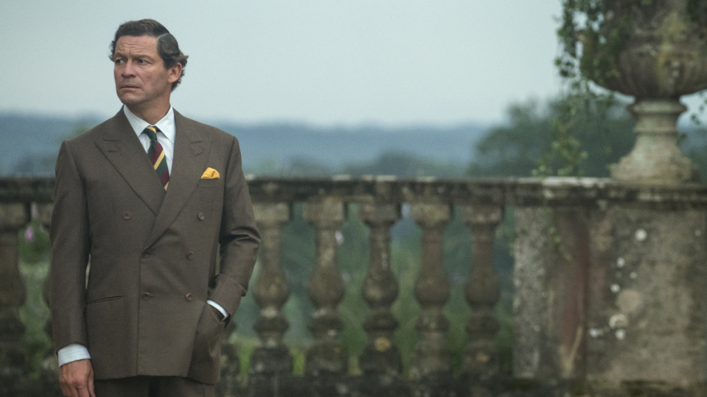 Dominic West as Prince Charles in The Crown