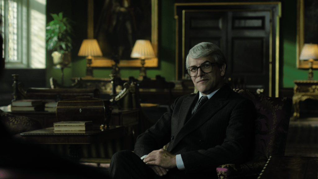 Jonny Lee Miller as John Major in The Crown