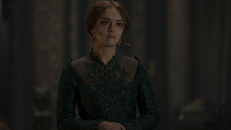 Alicent Hightower (Olivia Cooke) on House of the Dragon