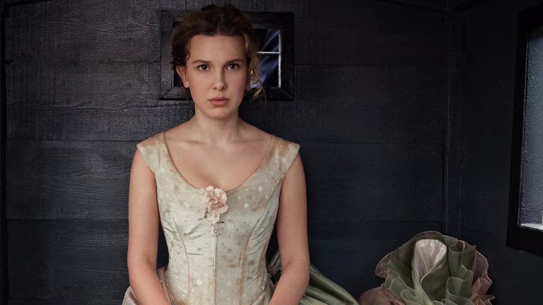 Millie Bobby Brown in Enola Holmes 2 dress