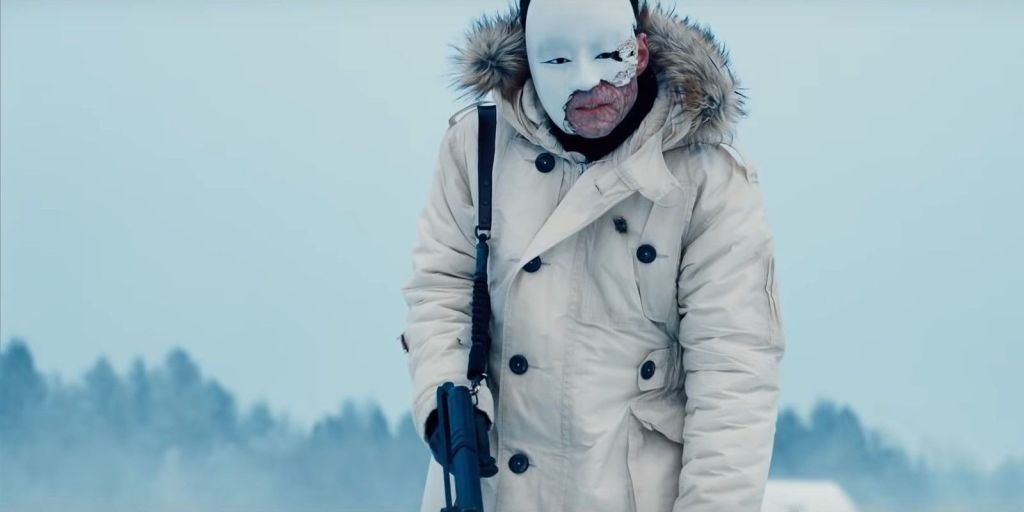 Rami Malek in Mask in No Time to Die