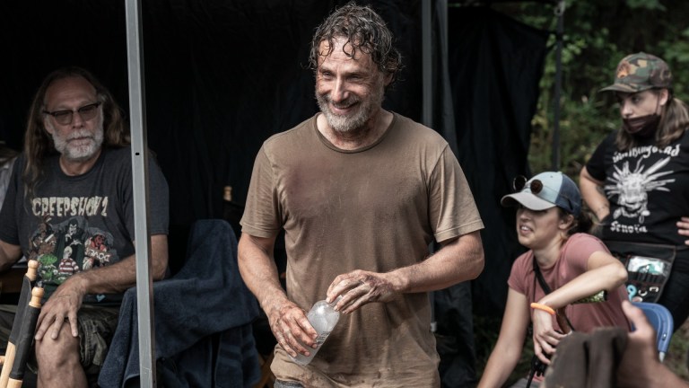 BTS, Andrew Lincoln as Rick Grimes, Executive Producer Greg Nicotero - The Walking Dead _ Season 11, Episode 24.