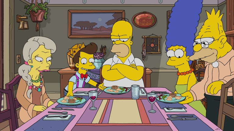 THE SIMPSONS: Homer is stunned by his feelings of rage and resentment when Grampa becomes a doting stepfather to his girlfriend’s quirky young son. Lisa and Bart throw the ultimate slumber party in the all-new "Step Brother From the Same Planet" episode of THE SIMPSONS airing Sunday, November 20 (8:00-8:31 PM ET/PT) on FOX. Guest voice Carol Kane.