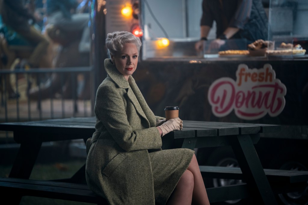 Wednesday. Gwendoline Christie as Larissa Weems in episode 101 of Wednesday. Cr. Vlad Cioplea/Netflix © 2022