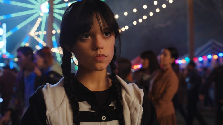 Jenna Ortega as Wednesday Addams in episode 101 of Wednesday