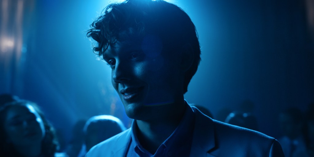 Rabu.  Hunter Doohan sebagai Tyler Galpin di episode 104 Rabu.  Kr.  Atas perkenan Netflix © 2022