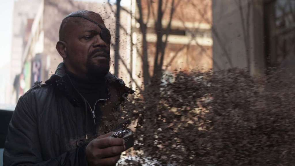 Samuel L Jackson as Nick Fury in Avengers: Infinity War