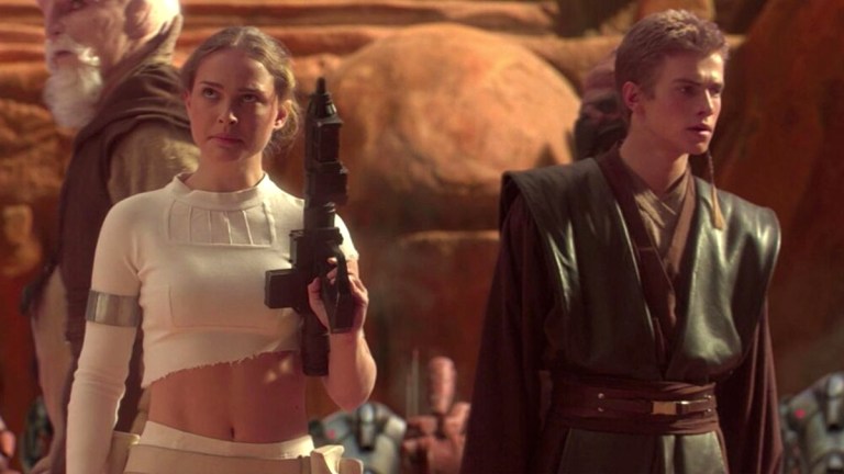 Anakin and Padme in Star Wars: Attack of the Clones