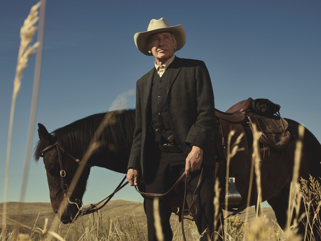 Harrison Ford as Jacob Dutton in 1923 streaming on Paramount+ 2022. Photo Credit: James Minchin III/Paramount+