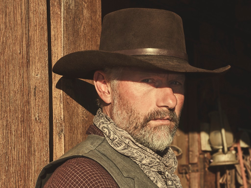 James Badge Dale as John Dutton Sr in 1923, streaming on Paramount+ 2022. Photo credit: James Minchin III/Paramount+