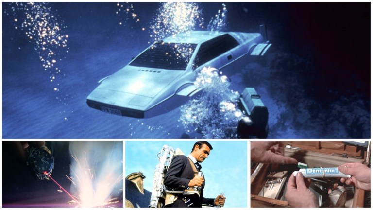 Submarine car and jetpack among best James Bond gadgets