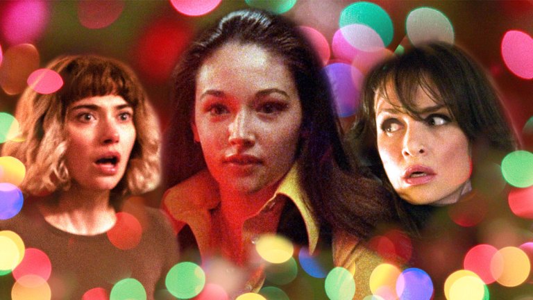 Collage of Actresses from the Black Christmas Movies