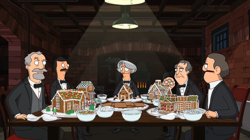 BOB'S BURGERS: Bob gets involved in an intense gingerbread house building competition in the ÒThe Last Gingerbread House on the LeftÓ episode of BOBÕS BURGERS airing Sunday, Nov. 27 (7:30-8:00 PM ET/PT) on FOX. BOB'S BURGERS ª and © 2016 TCFFC ALL RIGHTS RESERVED. CR: FOX