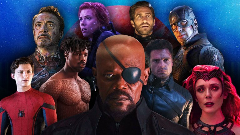 A Collage of MCU Characters