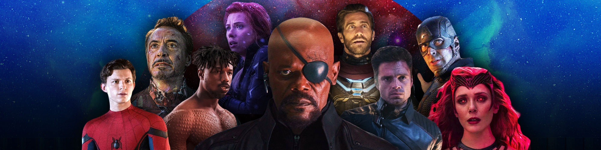 A Collage of MCU Charcters