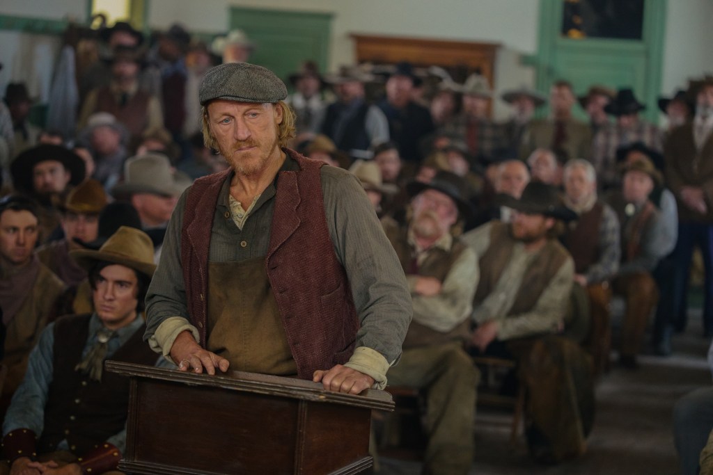 Jerome Flynn as Banner Creighton of the Paramount+ series 1923. Photo Cr: Christopher T. Saunders/Paramount+ © 2022 Viacom International Inc. All Rights Reserved..