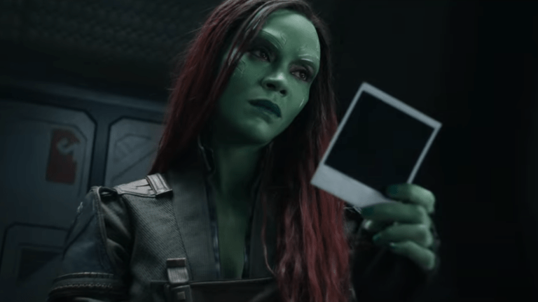 Zoe Saldana as Gamora in Guardians of the Galaxy 3