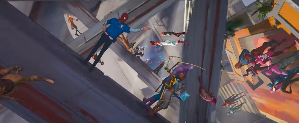 Spider-Cop and others in the Spider-Man: Across the Spider-Verse trailer