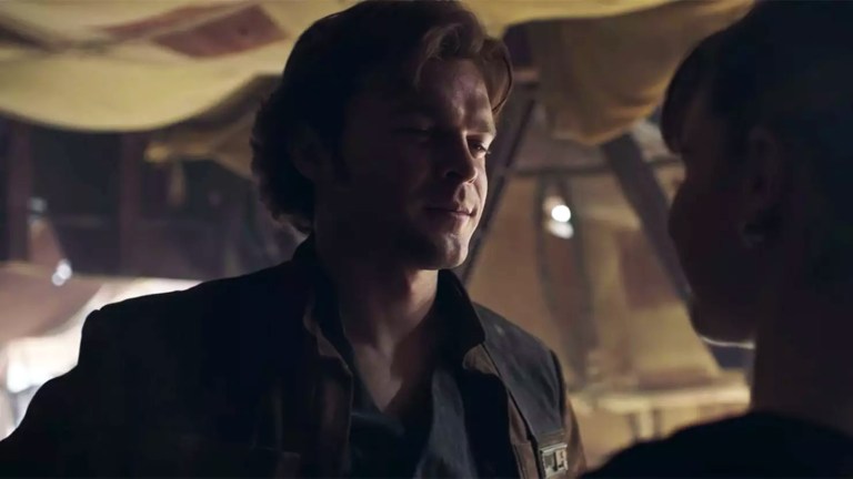 Alden Ehrenreich as Han Solo in Solo: A Star Wars Story