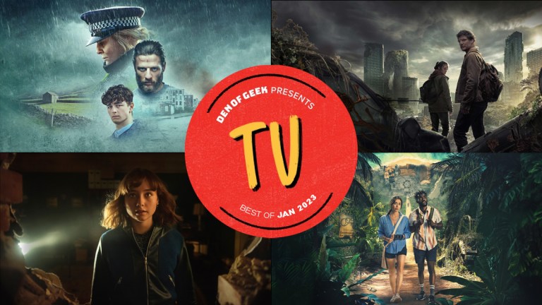 Best TV Jan 2023 Header Image Happy Valley The Last of Us Lockwood & Co. The Resort