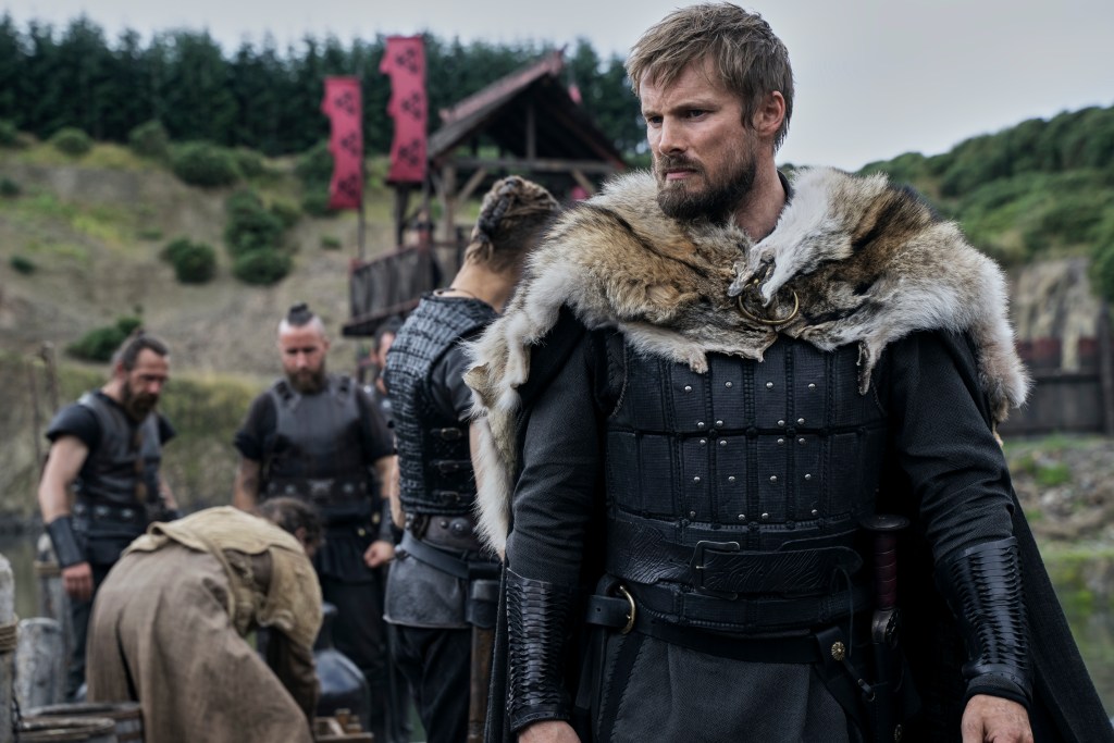 Vikings: Valhalla. Bradley James as Harekr in episode 203 of Vikings: Valhalla. Cr. Bernard Walsh/Netflix © 2022