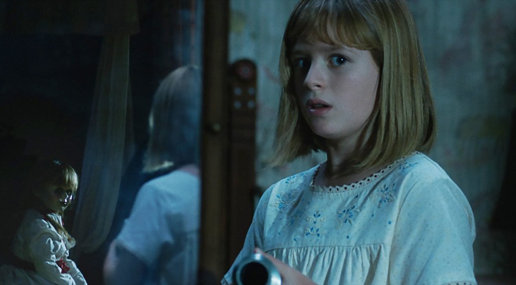 evil doll in Annabelle: Creation