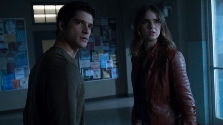 Tyler Posey as Scott McCall and Shelley Hennig as Malia Tate