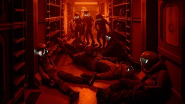 THE ARK -- Episode 101 -- Pictured: (l-r) Dominik Cicak as Harrison Beckner, Richard Fleeshman as Lt. James Brice, Reece Ritchie as Lt. Spencer Lane