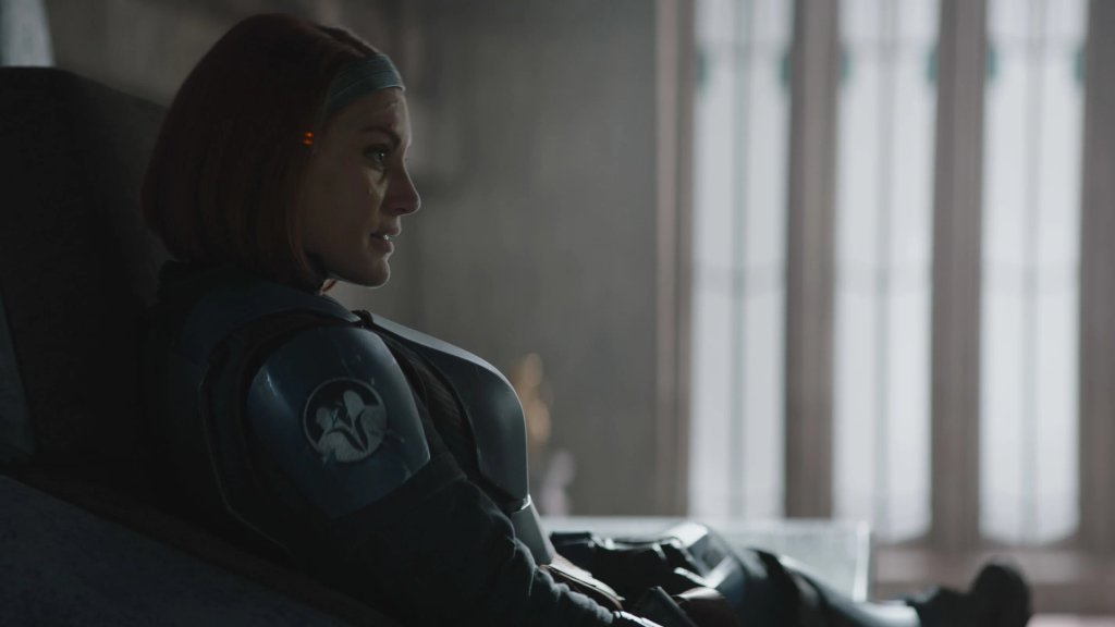 Katee Sackhoff as Bo-Katan Kryze in Star Wars: The Mandalorian
