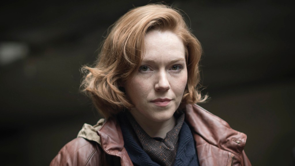 Charlotte Spencer as DI Jennings in BBC Drama The Gold