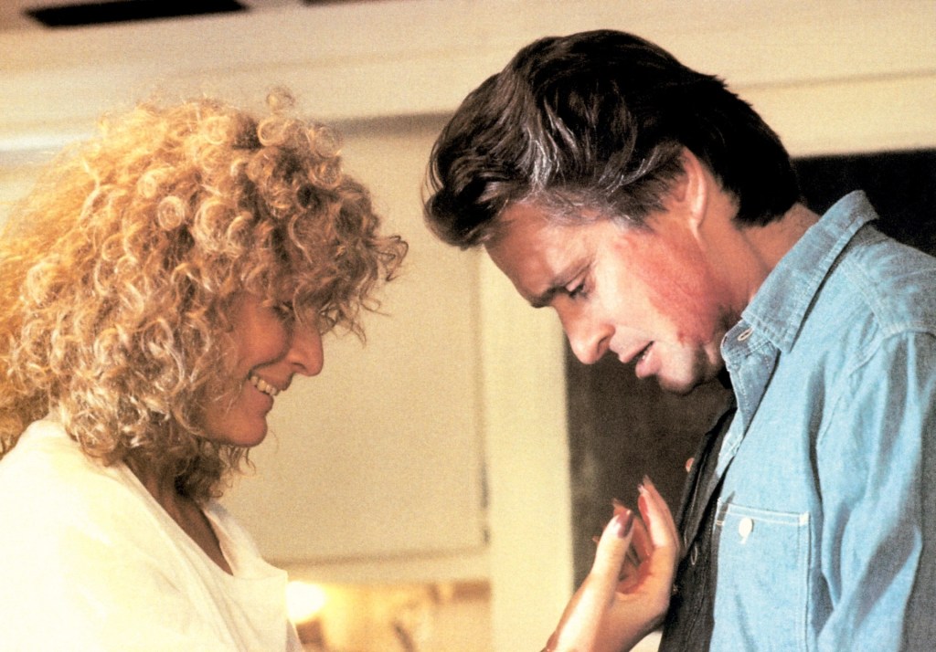 Michael Douglas and Glenn Close in Fatal Attraction