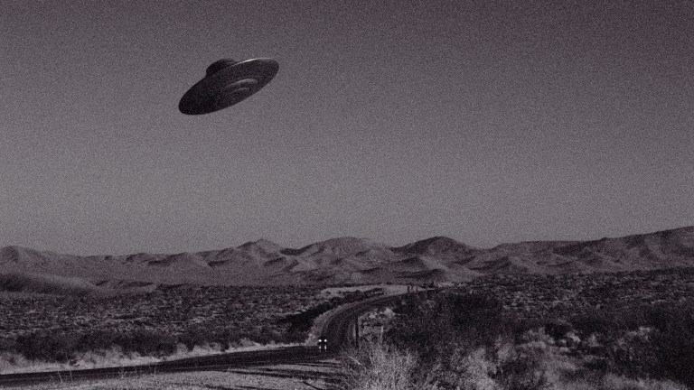 UFO over Mojave Desert, California, USA