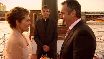Neighbours Karl and Susan's London wedding with Neil Morrissey