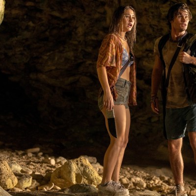 Outer Banks. (L to R) Madelyn Cline as Sarah Cameron, Chase Stokes as John B in episode 310 of Outer Banks.