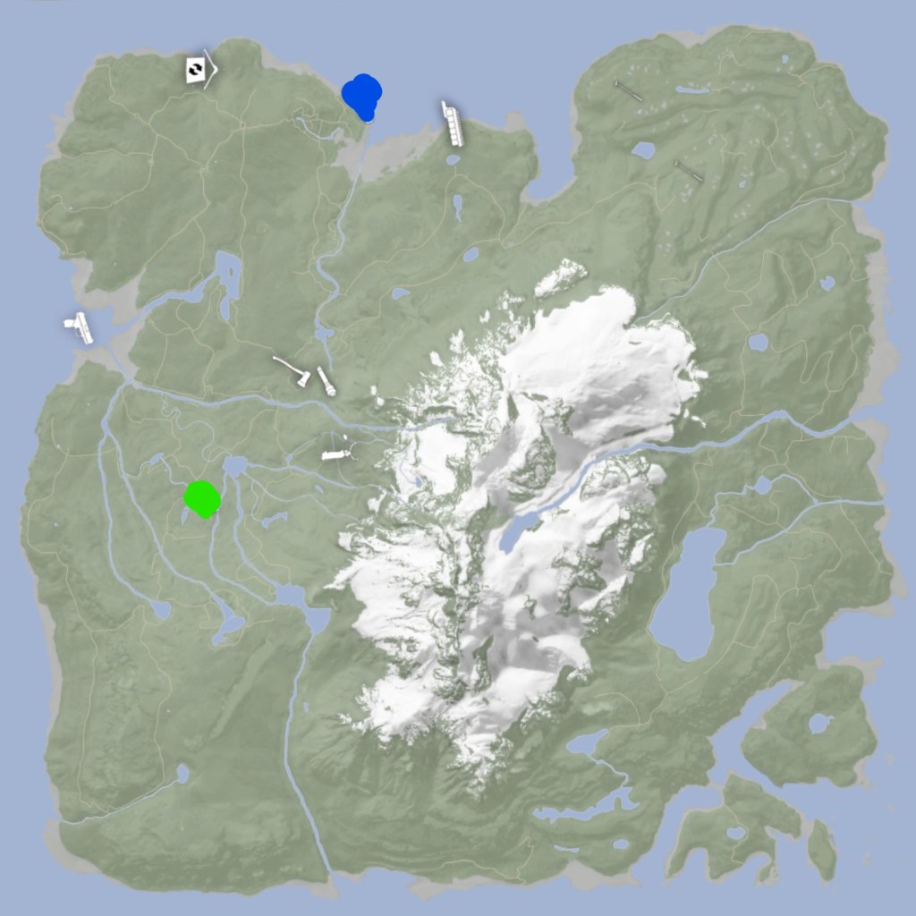 Sons of the Forest Map Rebreather and Rope Gun location