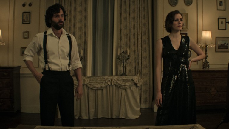 You. (L to R) Penn Badgley as Joe, Charlotte Ritchie as Kate in episode 405 of You.