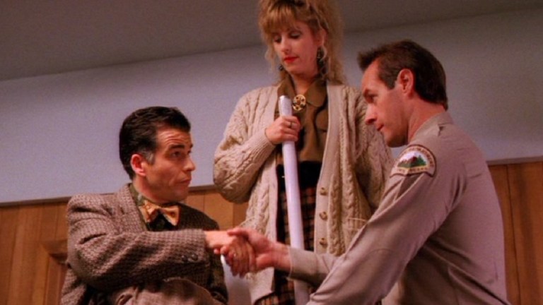 Ian Buchanan, Kimmy Robertson and Harry Goaz in Twin Peaks