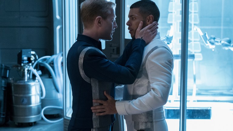 "Into the Forest I Go" -- Episode 109 -- Pictured (l-r): Anthony Rapp as Lieutenant Paul Stamets; Wilson Cruz as Dr. Hugh Culber of the CBS All Access series STAR TREK: DISCOVERY.